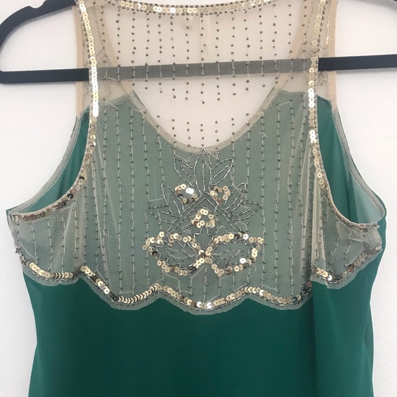 Sheer Sequin Embellished Cami Top S - Picture 3 of 5